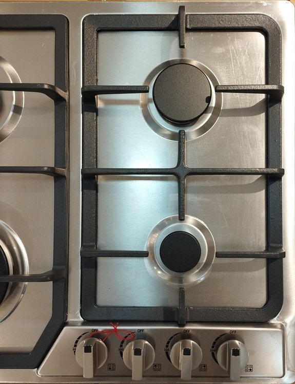 اجاق گاز رومیزی چهار شعله کریپتون استیل