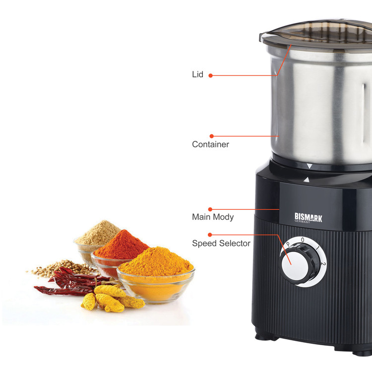 آسیاب قهوه و ادویه بیسمارک مدل BM4450