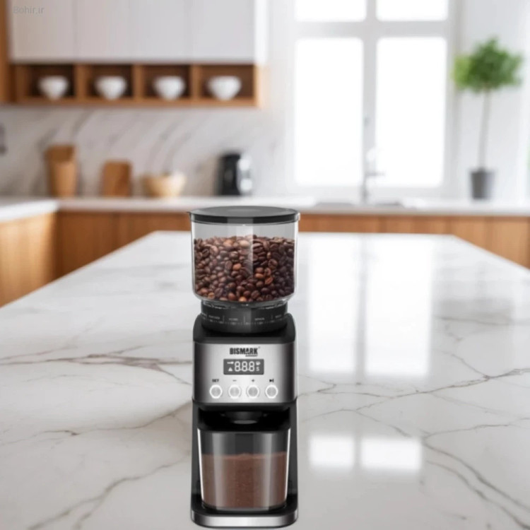 ظاهر استیل براق و مخزن شفاف آسیاب بیسمارک BM4473