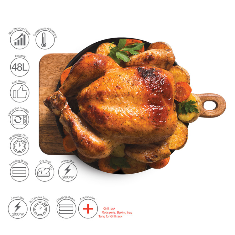 سینی پخت داخل آون توستر بیسمارک