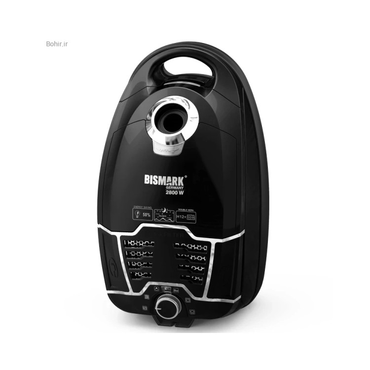 صفحه نمایشگر LED و دکمههای کنترل روی بدنه جاروبرقی بیسمارک BM2109