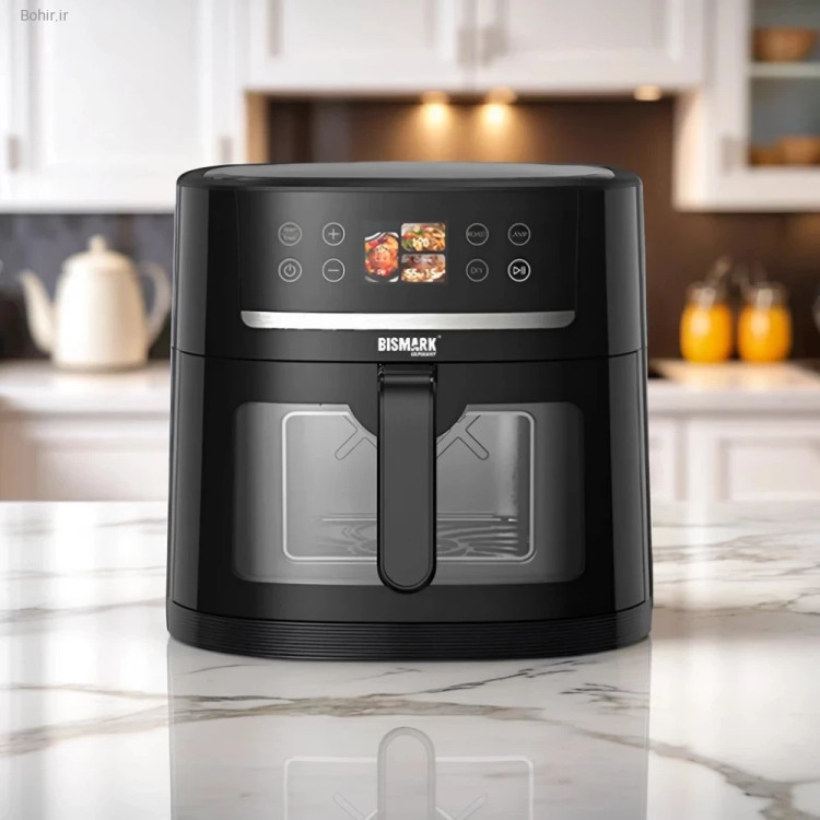 نمای محفظه مربعی سرخ کن 8 لیتری