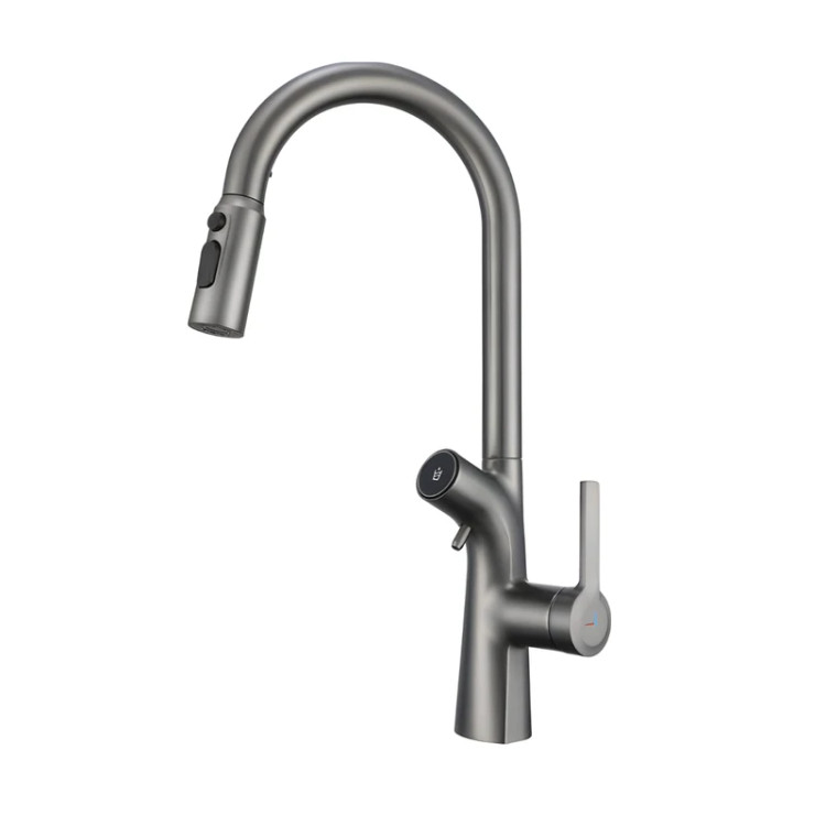 شیر ظرفشویی دو منظوره شاوری استیل Hyshin مدل HS-D545
