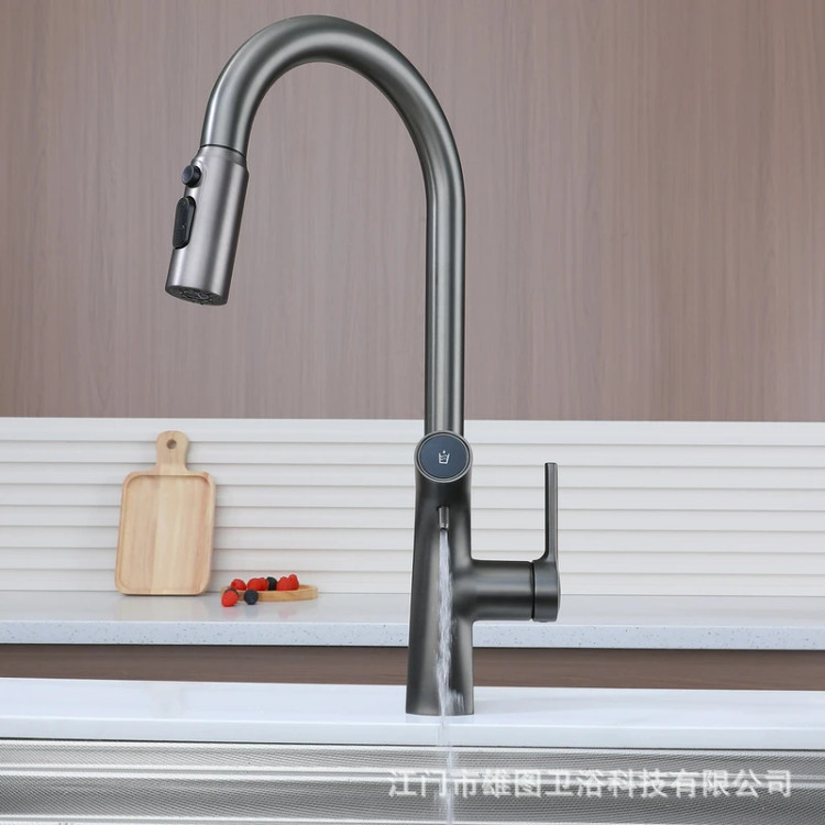 دکمه آب تصفیه روی بدنه شیر ظرفشویی Hyshin HS-D545